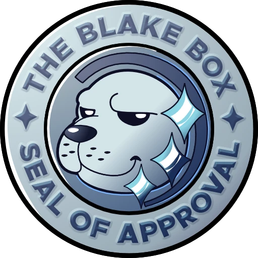 The Blake Box Seal of Approval in Silber
