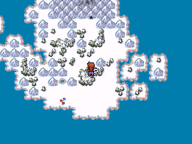 Die Schneelandschaft nördlich von Miria'e'teria, bei der sich ani-kun befindet.