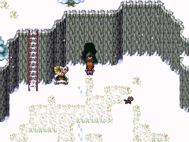 ani-kun, bei dem ihr in der Tauschquest im RPG-Maker-Spiel Mondschein den Zahnstocher und Teddy eintauscht.