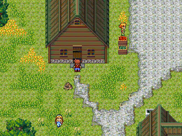 Das Haus, in dem ihr in der Tauschquest im RPG-Maker-Spiel Mondschein das Zwiebel eintauscht.