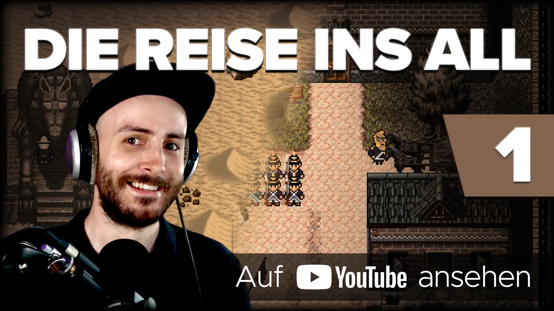 YouTube-Thumbnail meines Let's Plays von Die Reise ins All