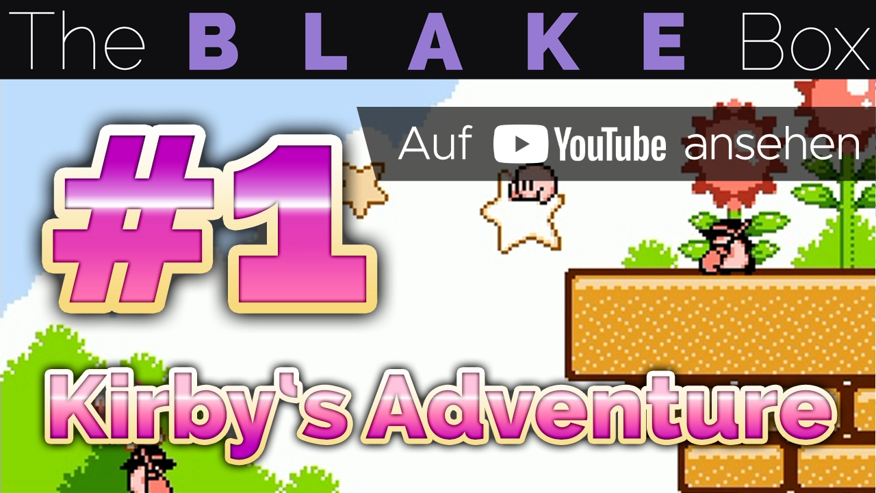 YouTube-Thumbnail meines Let's Plays von Kirby's Adventure