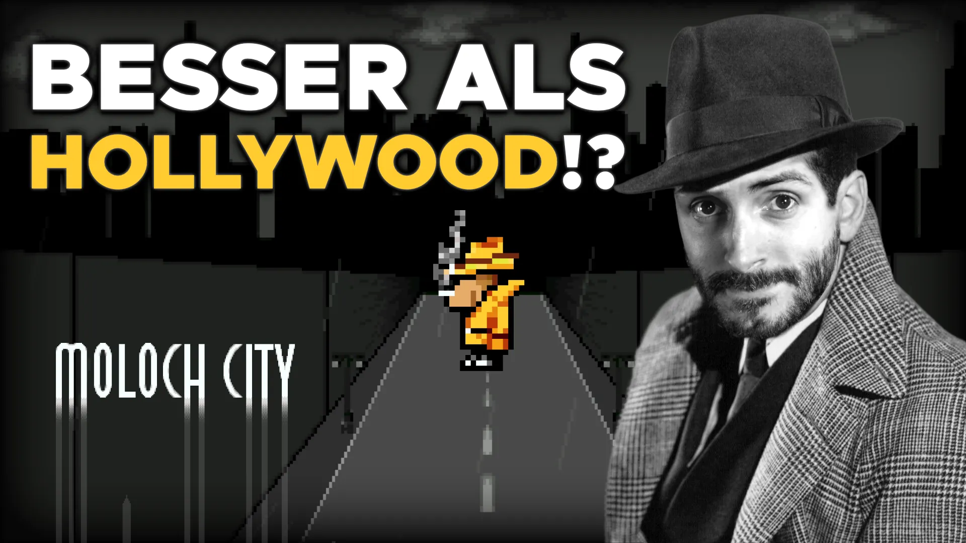 YouTube-Thumbnail meines Reviews von Moloch City