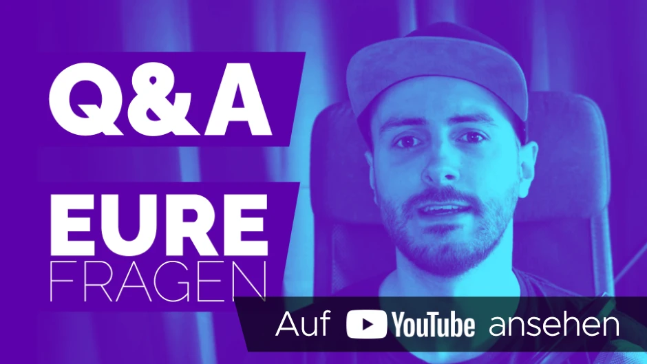 YouTube-Thumbnail meines ersten Q&As.