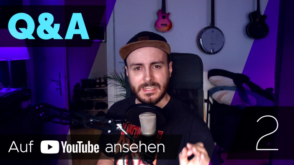 YouTube-Thumbnail meines zweiten Q&As.