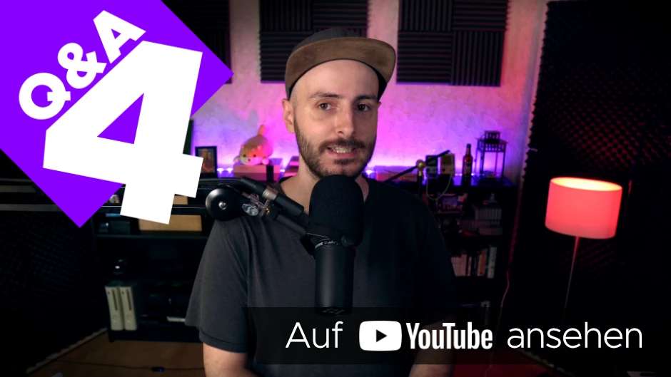 YouTube-Thumbnail meines vierten Q&As.