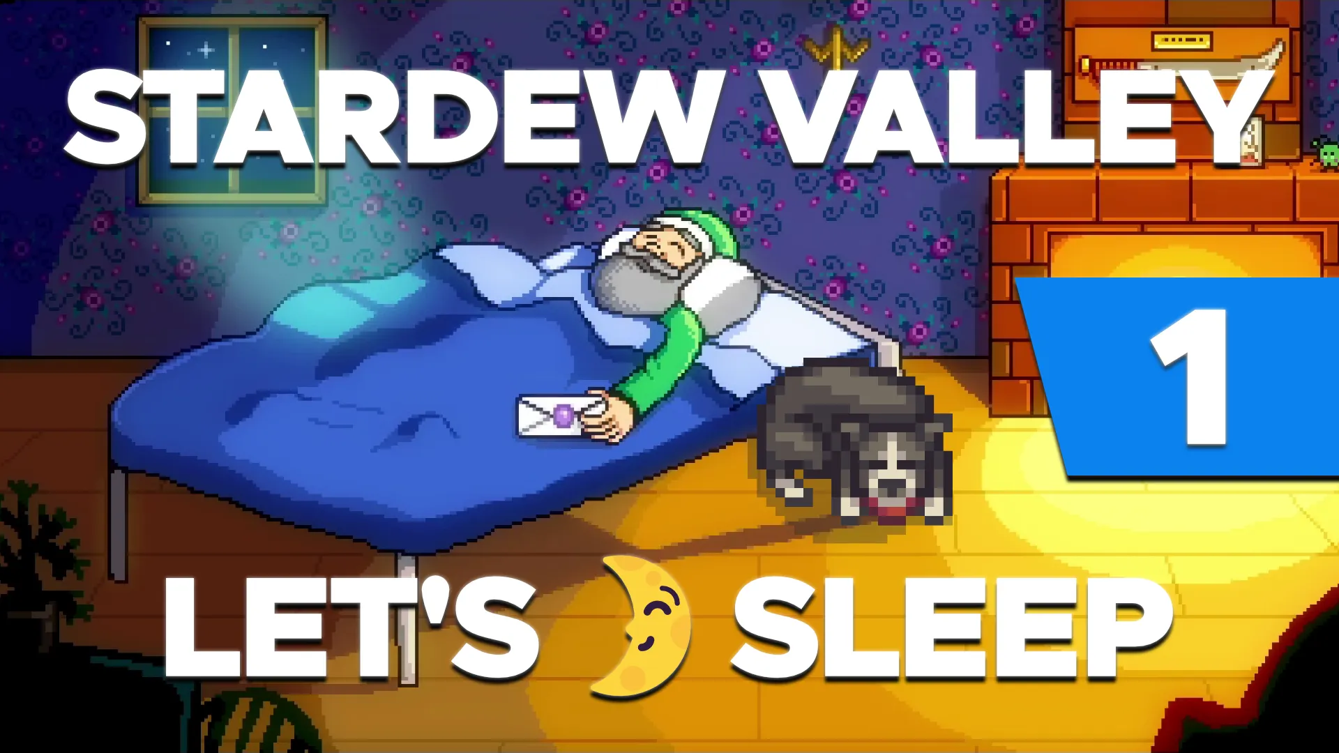 YouTube-Thumbnail meines Let's Plays / Let's Sleep von Stardew Valley